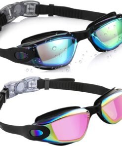 Aegend Kids Swim Goggles, Pack of 2 Swimming Goggles for Children Boys & Girls Age 3-14