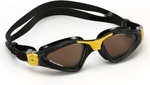 Aqua Sphere Kayenne Adult Swim Goggles - 180-Degree Distortion Free Vision, Ideal for Active Pool or Open Water Swimmers