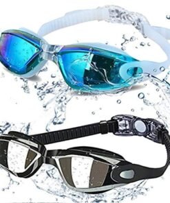 ALLPAIPAI Swim Goggles - Swimming Goggles,Pack of 2 Professional Anti Fog No Leaking UV Protection Wide View Swim Goggles for Women Men Adult Youth Kids