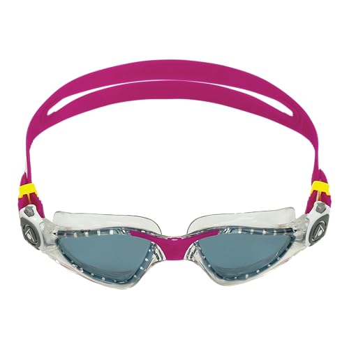 Aqua Sphere Kayenne Compact Goggle, Transparent/Rasberry, Smoke Lense