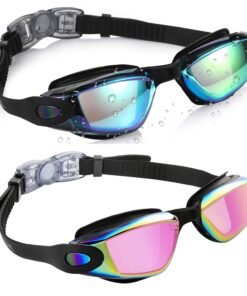 Aegend Swim Goggles Pack of 2 Swimming Goggles for Children Boys & Girls Age 3-14