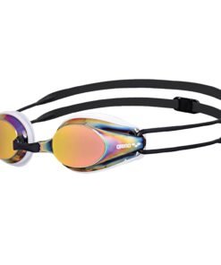 Arena Tracks Unisex Adult Essential Racing Swim Goggles Competitive Swimmers FINA-Approved Anti-Fog Mirror/Non-Mirror Lens