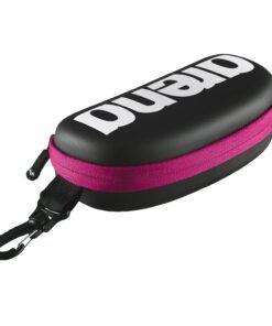 Arena Unisex Swim Goggle Case For Swimming Goggles, Protective Hardcover Carrying Case With Clip, Multiple Colors