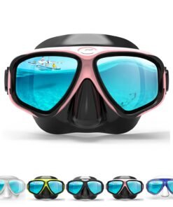 COPOZZ Youth Scuba Mask, Low Volume No Fogging Snorkeling Scuba Dive Glasses, Seal Free Diving Tempered Glass Mask Goggles, Swimming Scuba Dive Snorkeling Swim Mask Diving...