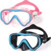 Kids Swimming Goggles Swim Mask with Nose Cover for Kids Youth 3-15, Anti-Shattered Lens UV Protection No-leak