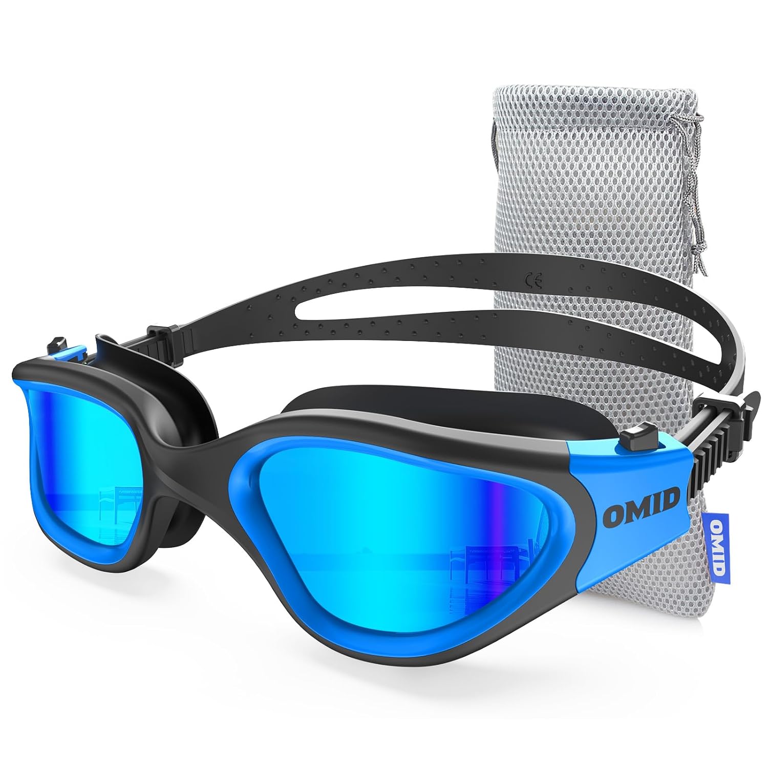 OMID Swim Goggles, P2 Polarized Swimming Goggles for Men Anti-fog Goggles Swimming for Adult Women
