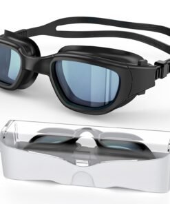 Polarized Swimming Goggles, Unisex Adult Swim Goggles Anti Fog Anti UV Wide View Pool Glasses for Men Women