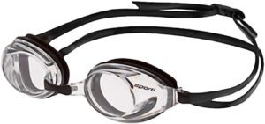 Sporti Unisex Adult Antifog Optical Goggle, Swimming Goggle -1.5D to -8.0D, Antifog Swim Goggles for Men & Women, Anti UV