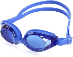 Sporti Unisex Adult Positive Optical Swimming Goggles, Antifog Swim Goggles for Men & Women, Shatter-resistant, Double Straps