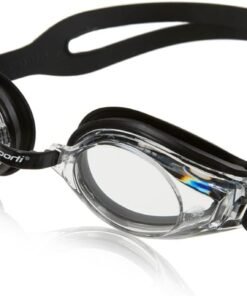 Sporti Unisex Adult Positive Optical Swimming Goggles, Antifog Swim Goggles for Men & Women, Shatter-resistant, Double Straps