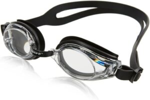 Sporti Unisex Adult Positive Optical Swimming Goggles, Antifog Swim Goggles for Men & Women, Shatter-resistant, Double Straps
