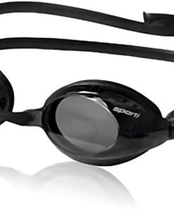 Sporti Unisex Adult Swimming Goggles, Antifog Swim Goggles for Men & Women, Shatter-resistant, Double Straps, Variety Designs