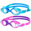 Starweh Kids Swim Goggles, 2 Pack Swimming Goggles No Leaking Anti Fog Kids Goggles for Boys Girls(Age 6-14)