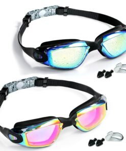 Swim Goggles - 2 Pack Swimming Goggles Anti Fog No Leaking For Adult Women Men