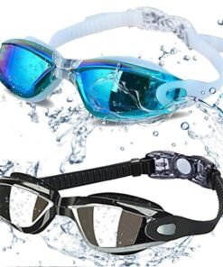 Swim Goggles - Swimming Goggles,Pack of 2 Professional Anti Fog No Leaking UV Protection Wide View for Women Men Adult Youth Kids