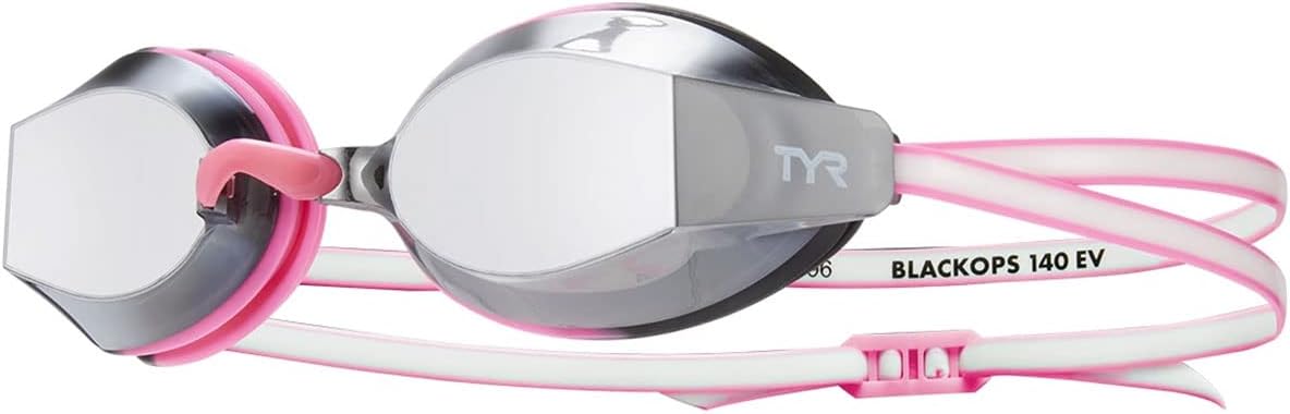 TYR Black Ops 140 EV Racing Mirrored Swim Goggles Women's Fit